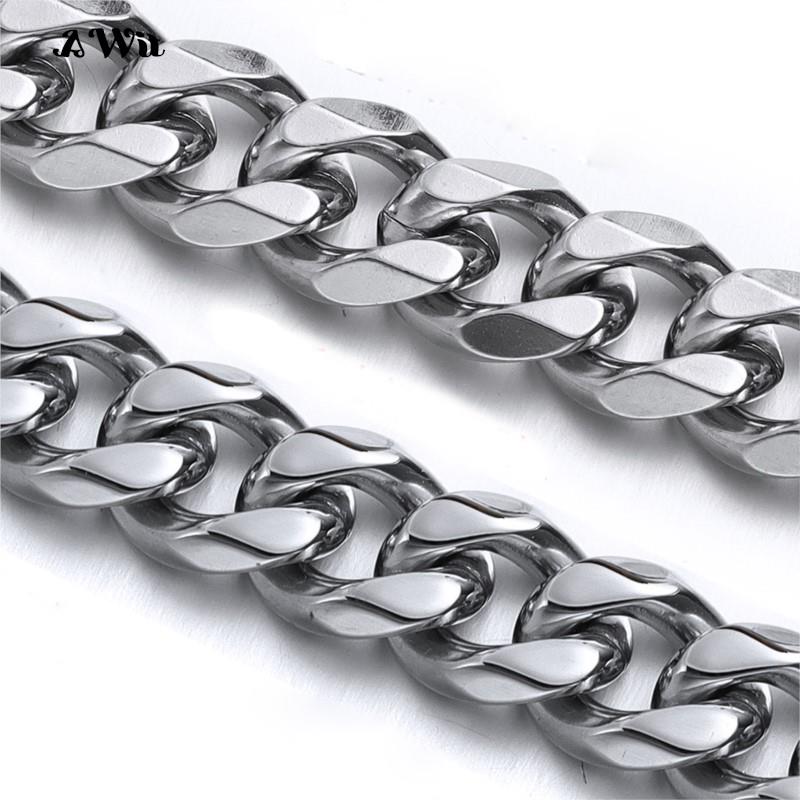 Cuban Link Chain 12Mm - Cuban Link Chain สร้อยคอสแตนเลสกันน้ํา 18 K