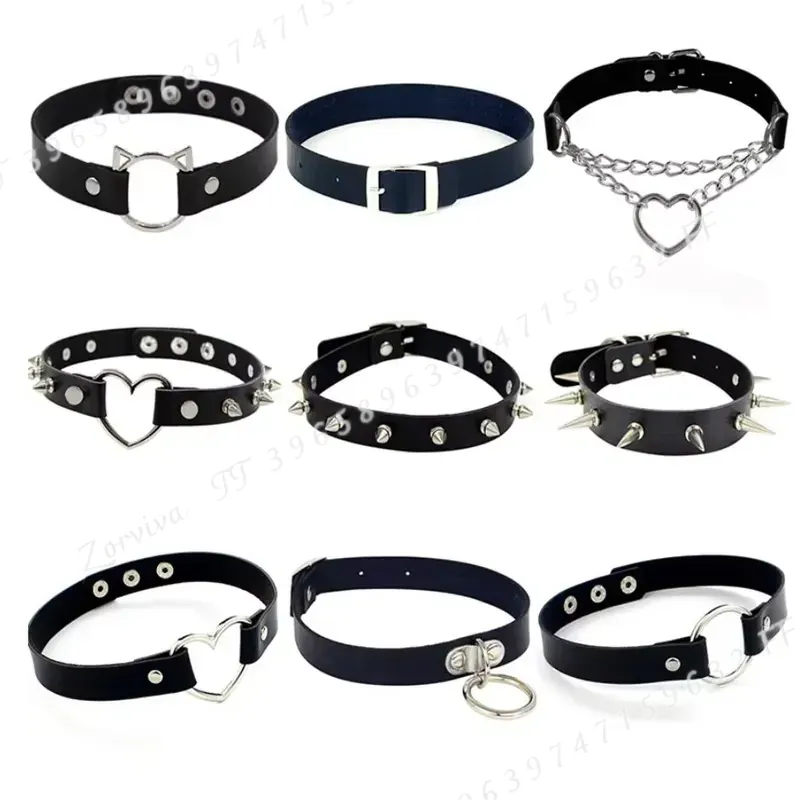 สร้อยคอโชคเกอร์สไตล์ฮาราจูกุ พ - Goth Punk Spike Choker บทวิจารณ์และราคา