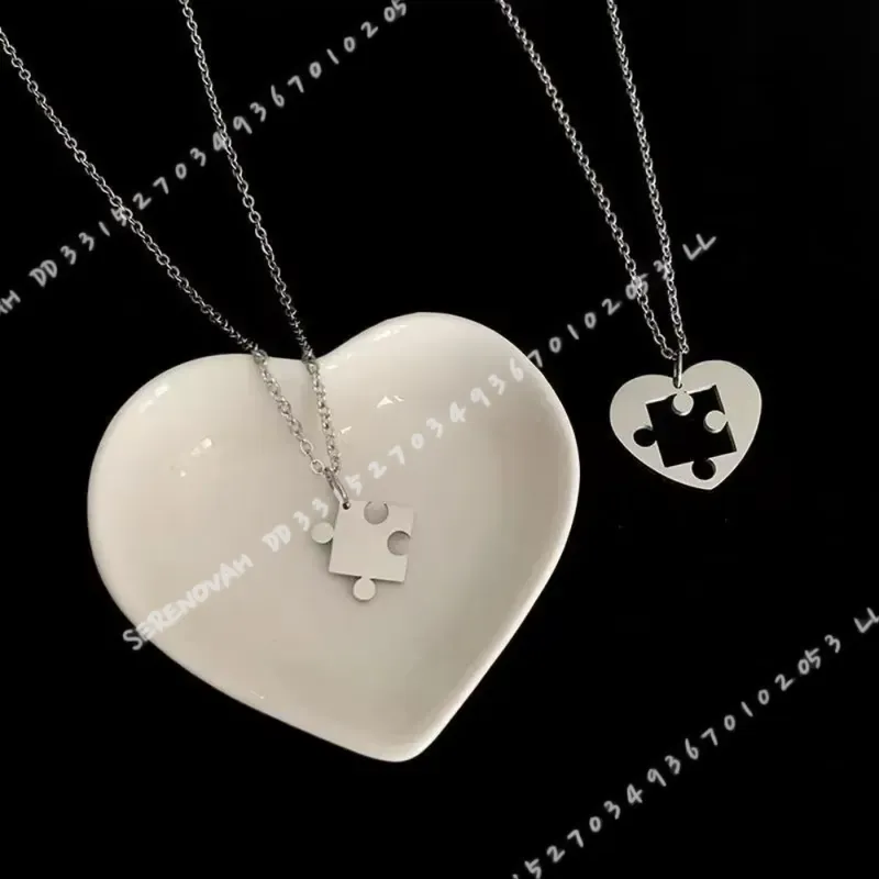 ชุดสร้อยคอจี้รูปหัวใจแบบเรียบง - Magnetic Couple Matching Necklaces บทวิจารณ์และราคา
