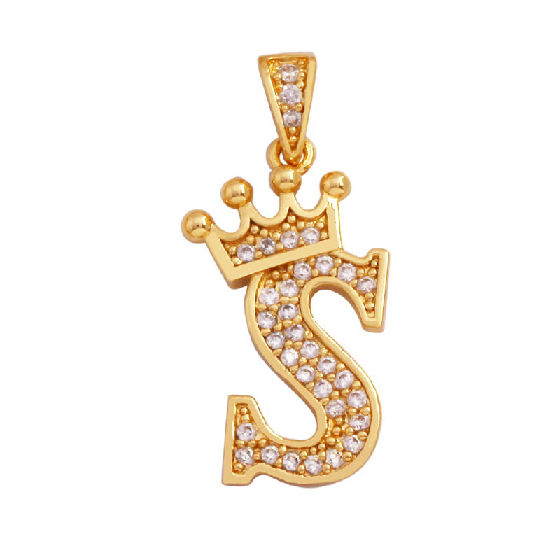 แฟชั่นประณีต18K ชุบทองเต็มรูปม - Initial Letter Necklace 18K Gold บทวิจารณ์และราคา
