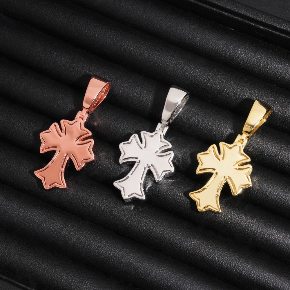 จี้กางเขนสไตล์โกธิคประดับเพชรโ - Cross Pendant Necklace Gold บทวิจารณ์และราคา