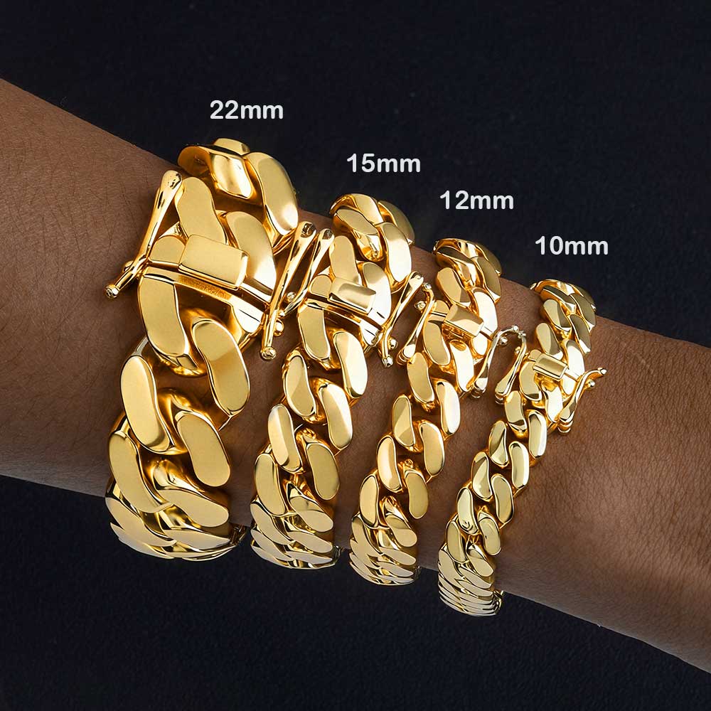 สร้อยคอทองเหลืองแบบ Cuban Link - Cuban Link Chain 12Mm บทวิจารณ์และราคา