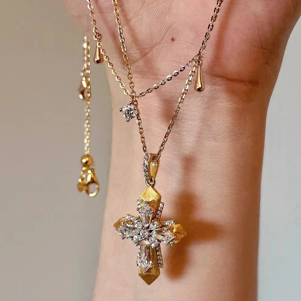 Vintage Vatican Cross จี้สร้อย - Cross Pendant Necklace Gold บทวิจารณ์และราคา