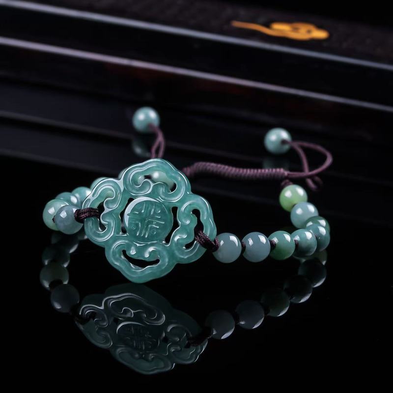 กำไลหยกแท้เกรด A ดีไซน์ดั้งเดิ - Bracelets บทวิจารณ์และราคา