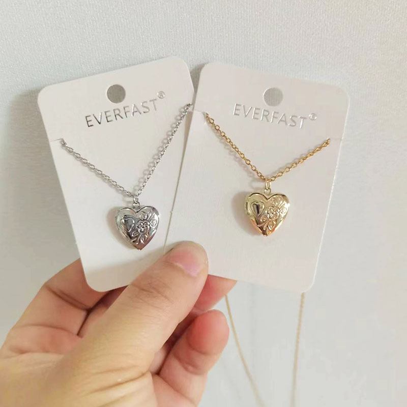จี้กรอบรูปหัวใจเล็กๆ14มม. 1ชิ้ - Heart Locket Necklace Photo บทวิจารณ์และราคา