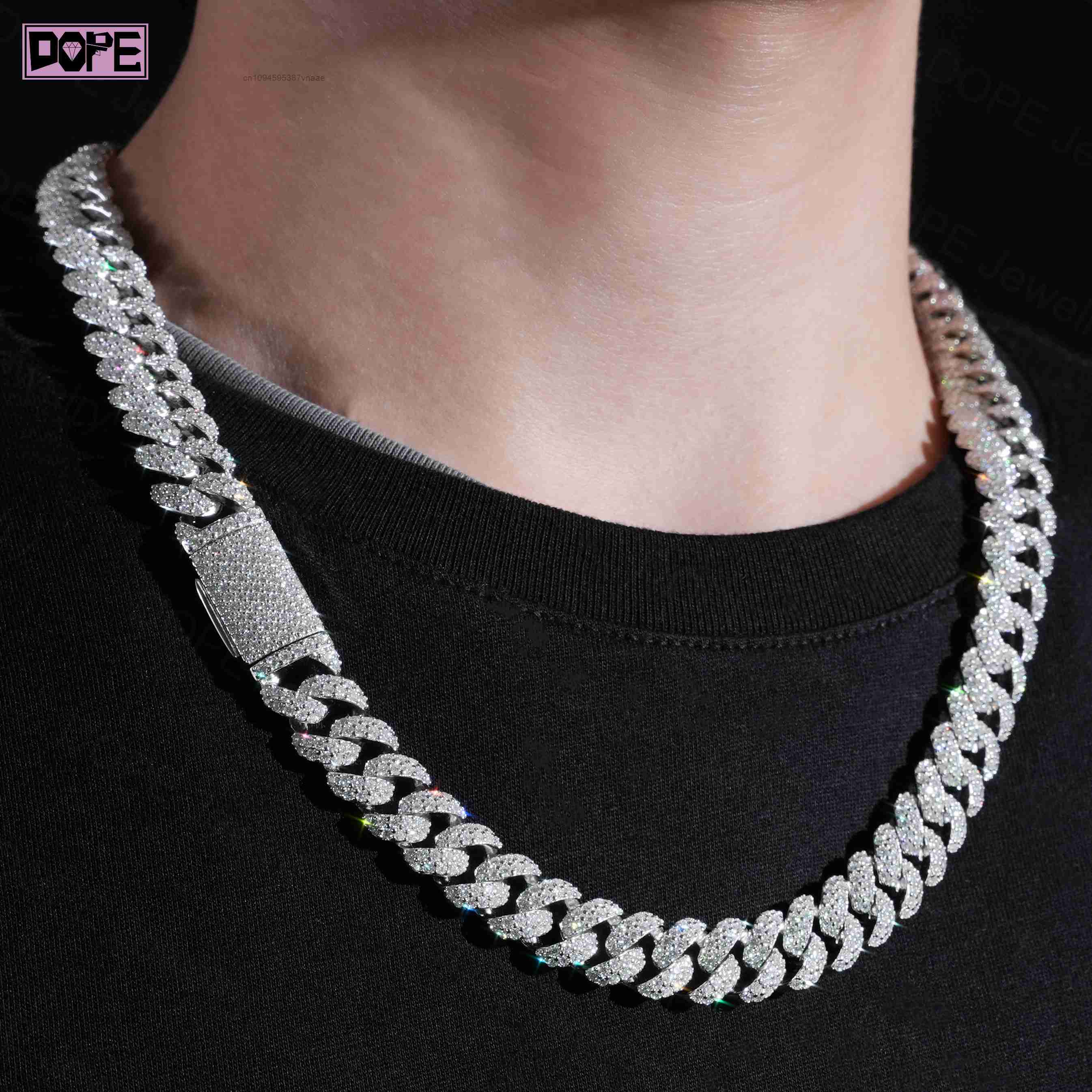 สร้อยคิวบันลิงค์โมอิสซาไนต์ 12 - Cuban Link Chain 12Mm บทวิจารณ์และราคา