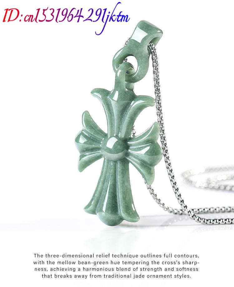 จี้สร้อยคอหยกพม่าแท้รูปทรงกางเ - Necklaces บทวิจารณ์และราคา
