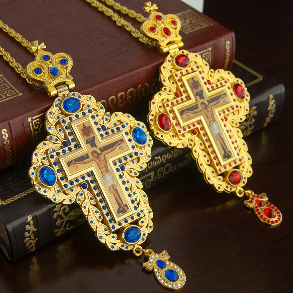 จี้กางเขนพระสังฆราชออร์โธดอกซ์ - Cross Pendant Necklace Gold บทวิจารณ์และราคา