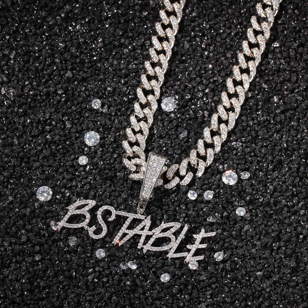 TBTKที่กำหนดเองชื่อCurisveจี้B - Cuban Link Chain 12Mm บทวิจารณ์และราคา