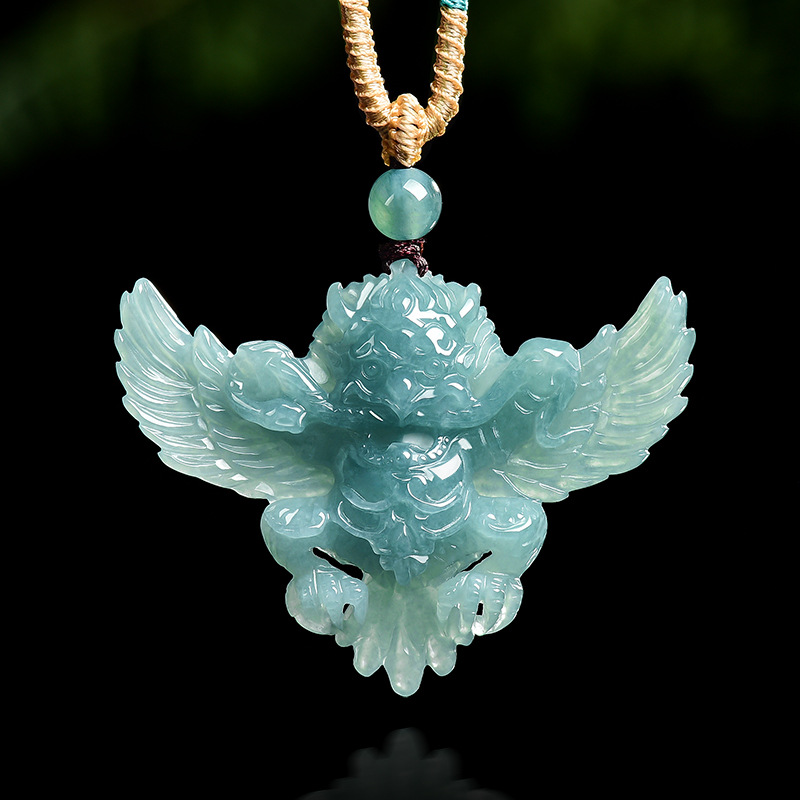 จี้สร้อยคอหยกเขียวธรรมชาติแท้แ - Necklaces บทวิจารณ์และราคา