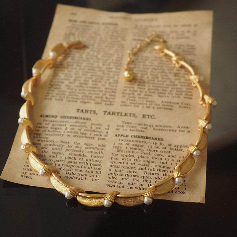 ยุโรปและอเมริกาสไตล์ฝรั่งเศสหร - Pearl Choker Necklace Vintage บทวิจารณ์และราคา