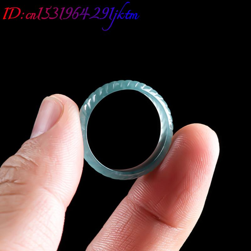 แหวนหยกพม่าแท้สีน้ำเงิน หรูหรา - Rings บทวิจารณ์และราคา