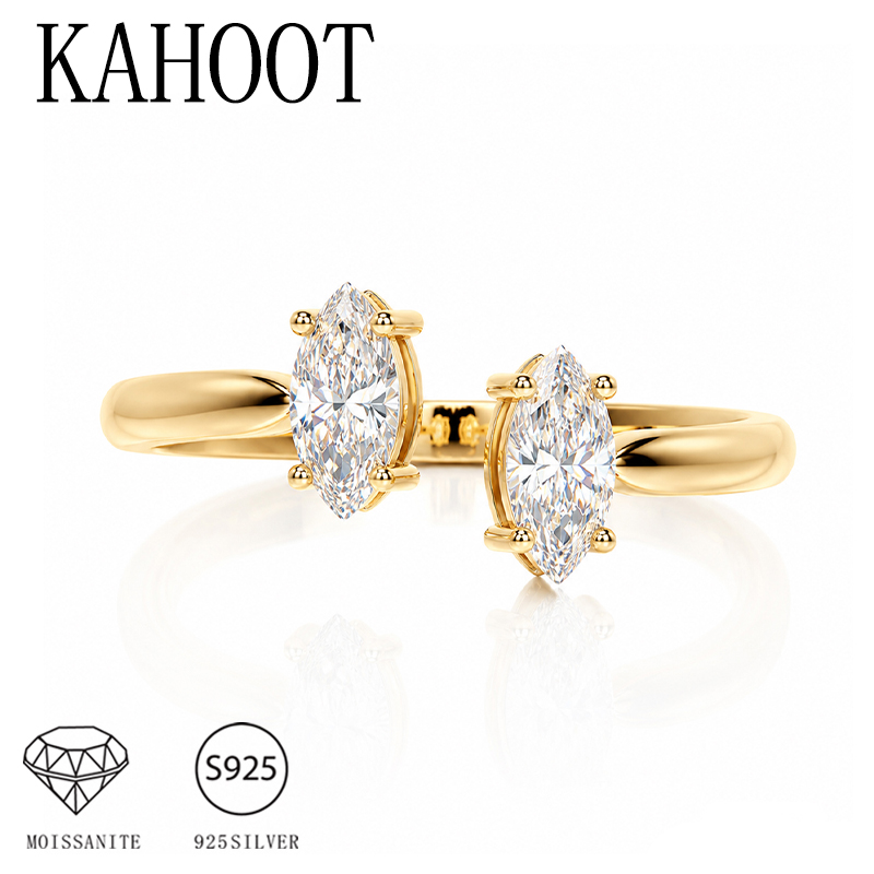 แหวนเงินแท้ 925 ขนาด 1 กะรัต พ - Moissanite Engagement Ring 1 Carat บทวิจารณ์และราคา