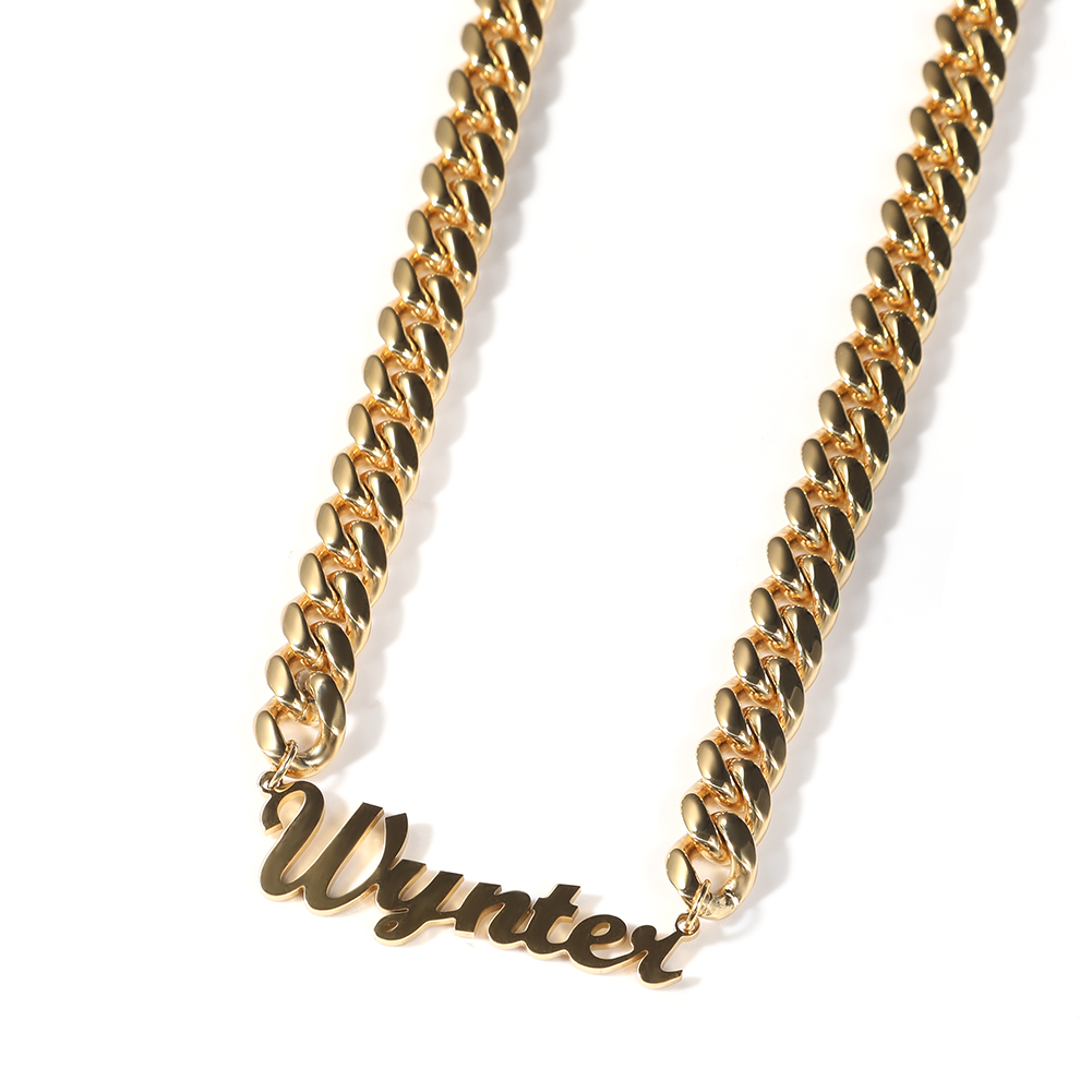 สร้อยคอฮิปฮอปแบบโซ่คิวบันสแตนเ - Cuban Link Chain 12Mm บทวิจารณ์และราคา