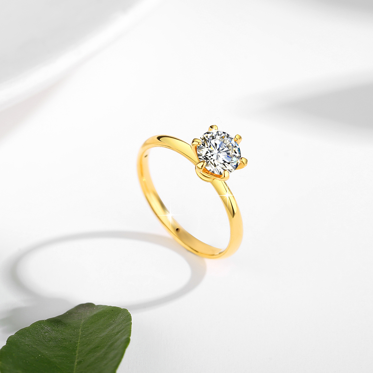 ทองจริง 18K Moissanite แหวน Ho - Moissanite Engagement Ring 1 Carat บทวิจารณ์และราคา